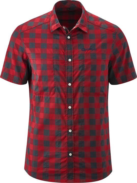 Red, grey check