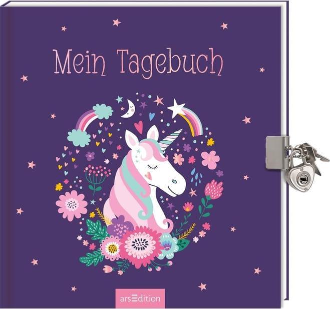 Produktbild Tagebuch mit Schloss - Einhorn (21.5 x 21.5 cm, Liniert, Harter Einband)