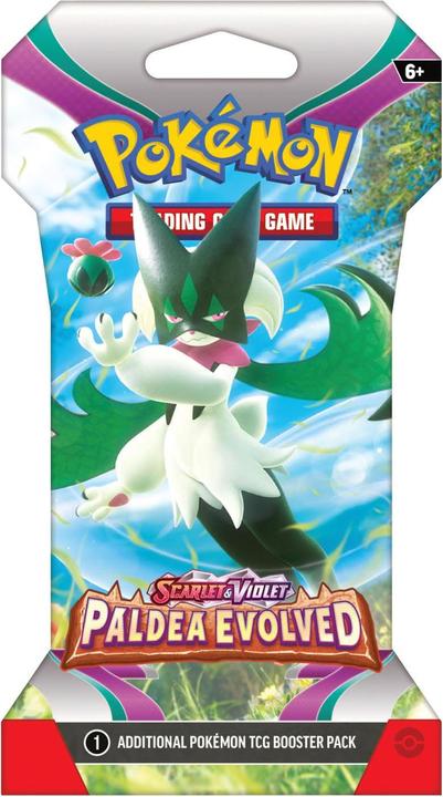 Immagine prodotto Pokémon JCC - Écarlate et Violet - Pack de Booster Blister Évolutions à Paldea (1 Booster aléatoire) (Inglese, Pacchetto Booster)