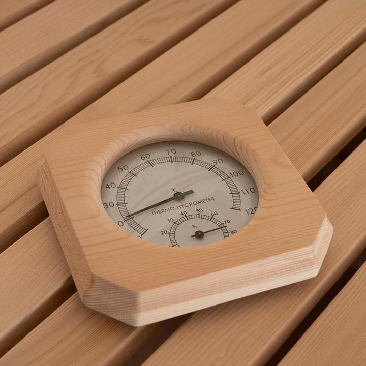 Produktbild Home Deluxe Indoor Sauna CASHEIM BIG XL - 200 x 200 cm für 6 Personen - Traditionelle Sauna mit Kunststeinwand m