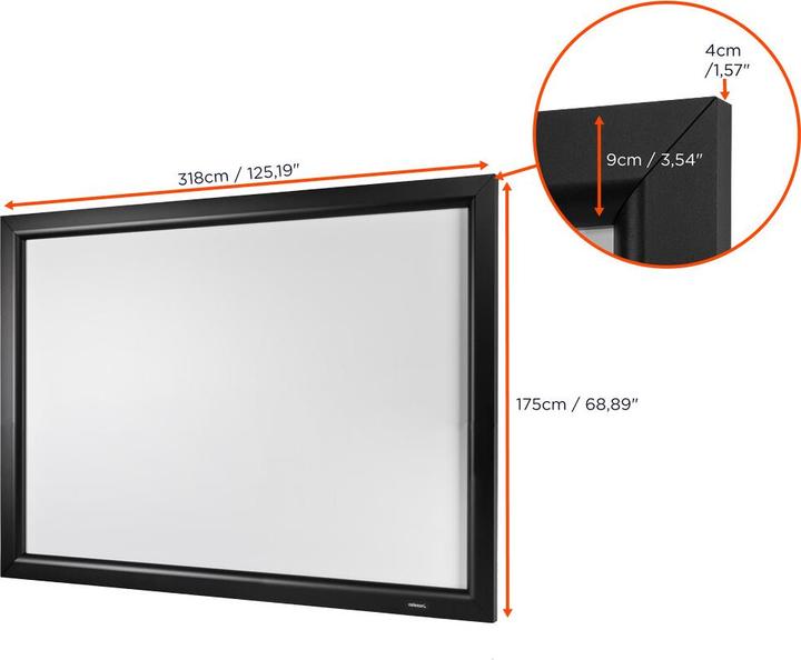 Image du produit Celexon Cadre HomeCinema (135.43", 16:9)