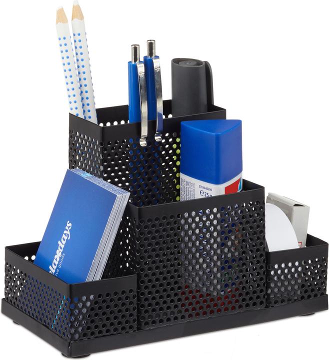 Actual product image Relaxdays Metal Mesh Desk Organizer