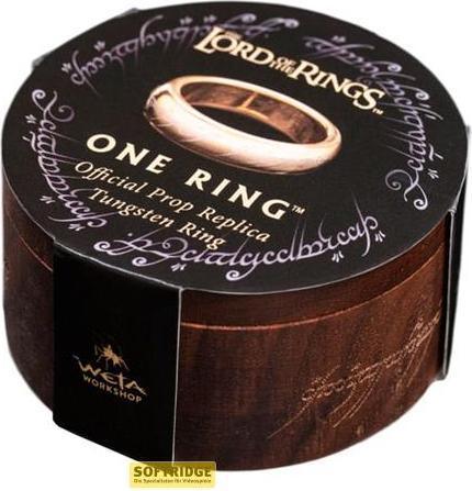 Image du produit Weta Workshop Le Seigneur des Anneaux bague tungstène Anneau Unique (plaqué or) Taille 12 (12)
