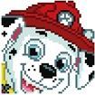 Actual product image Diamond Dotz DOTZIES® Original Diamond Painting Set Paw Patrol with 6 motifs: 3 pictures 15x15cm, 3 stickers /