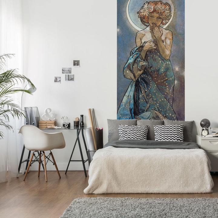 Image du produit Trenddeko Mucha - Étoile : La lune (96 x 260 cm)