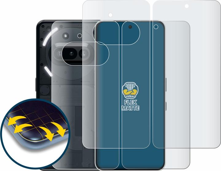 Produktbild BROTECT Fullscreen Schutzfolie Displayschutz Folie Matt Entspiegelungsfolie (2 Stück, Nothing Phone (3a) Pro)