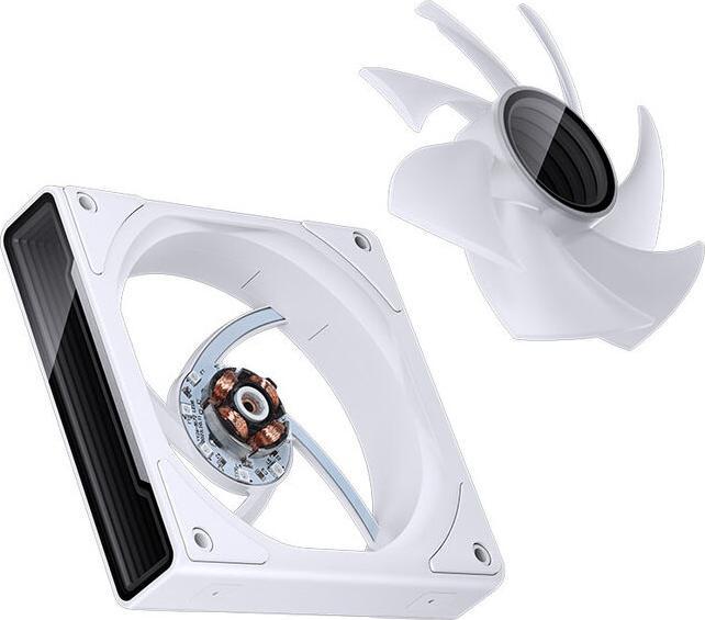 Image du produit Jonsbo ZK-120W Ventilateur 3en1- A-RGB, blanc (120 mm, 3 x)