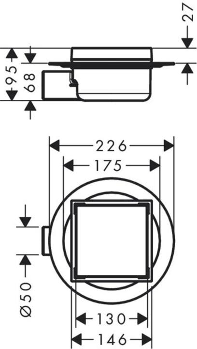 Immagine prodotto hansgrohe 56112800 Scarico a punti RainDrain (150 mm)