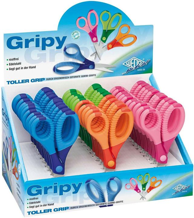 Image du produit Wedo Ciseaux pour enfants Gripy Présentoir avec 30 ciseaux pour enfants (13 cm)