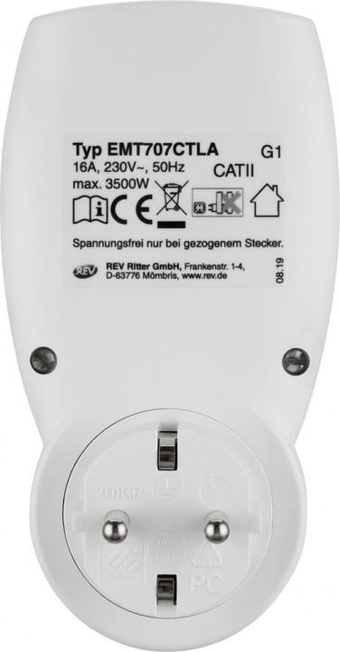 Actual product image REV Energy Cost Meter digital compact white