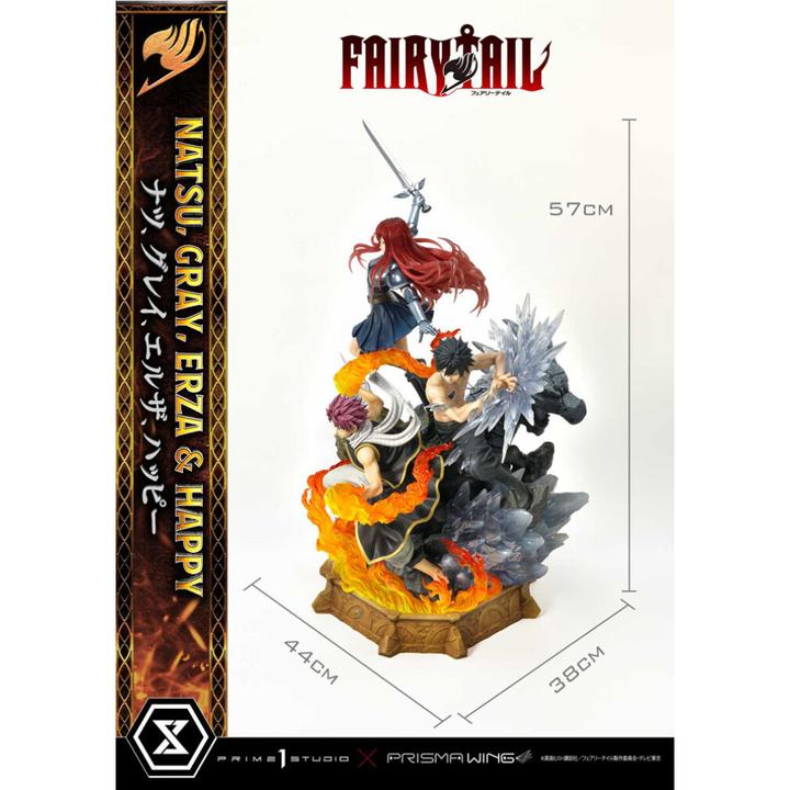 Produktbild Prime 1 Studio FAIRY TAIL -Natsu, Gray, Erza, Happy -Statue Del. Bonus Vers. 1/7 57cm