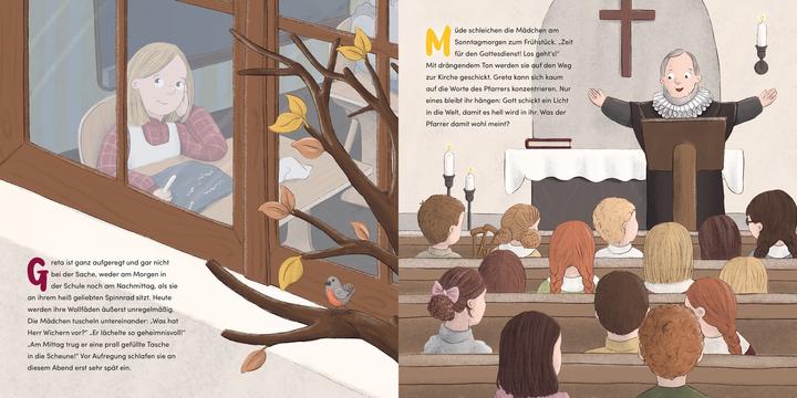 Produktbild Greta wartet auf Weihnachten - Wie der Adventskranz erfunden wurde (Deutsch, Nadine Hasselwander Sabine Wiediger, 2024)