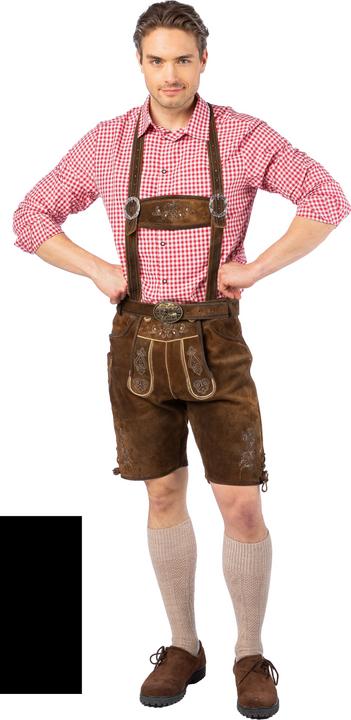 Produktbild Orlob Trachten Latzhose Herren: Kurze Oktoberfest Lederhosen (54)