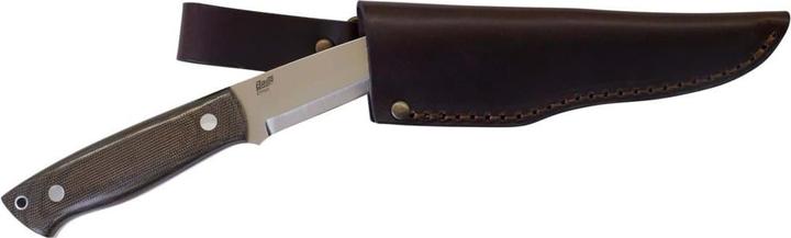 Image du produit Brisa Trapper 95 Elmax Green Micarta Scandi Leather (9.50 cm)