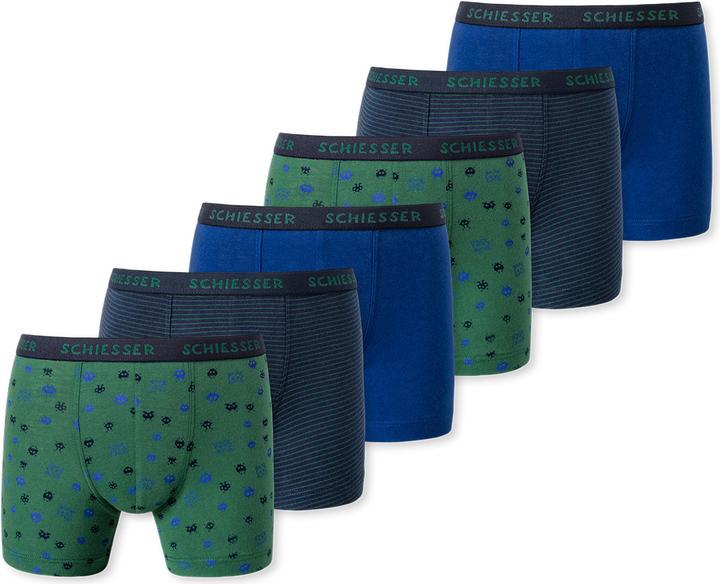 Schiesser 6er Pack 95/5 Organic Cotton Retro-Short / Pant (92, 6er Pack)
