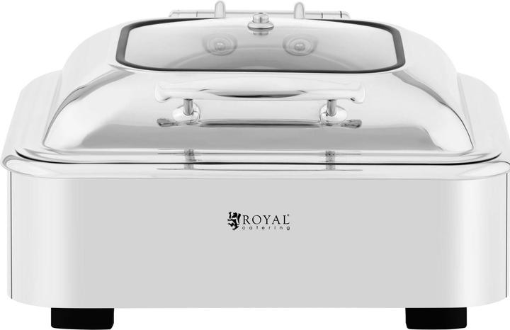 Produktbild Royal Catering Chafing Dish Warmhaltebehälter Rechaud GN 2/3 5,3 L Sichtfenster