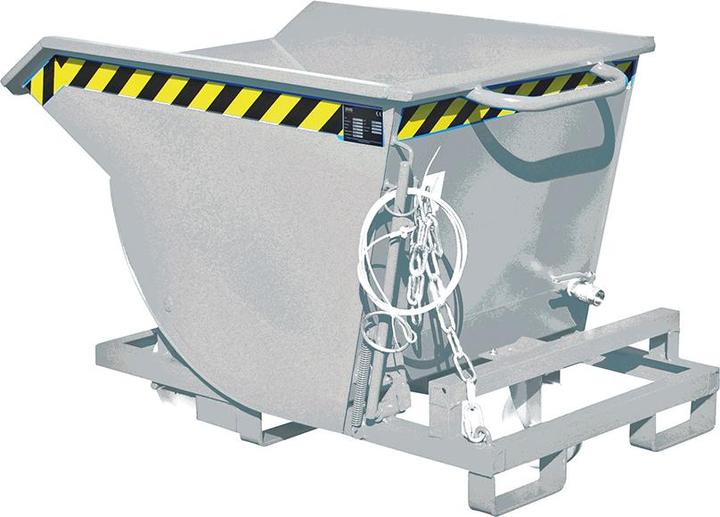 Produktbild eurokraft pro Kippbehälter für Späne, mit Polyamidrädern (300 l)