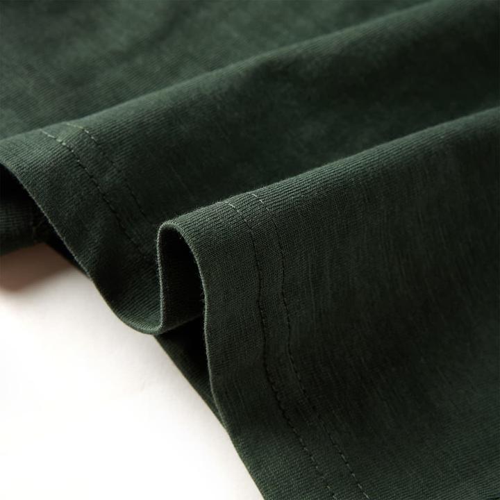 Immagine prodotto VidaXL Camicia da bambino a maniche lunghe verde scuro 92,Materiale: 100 (92)