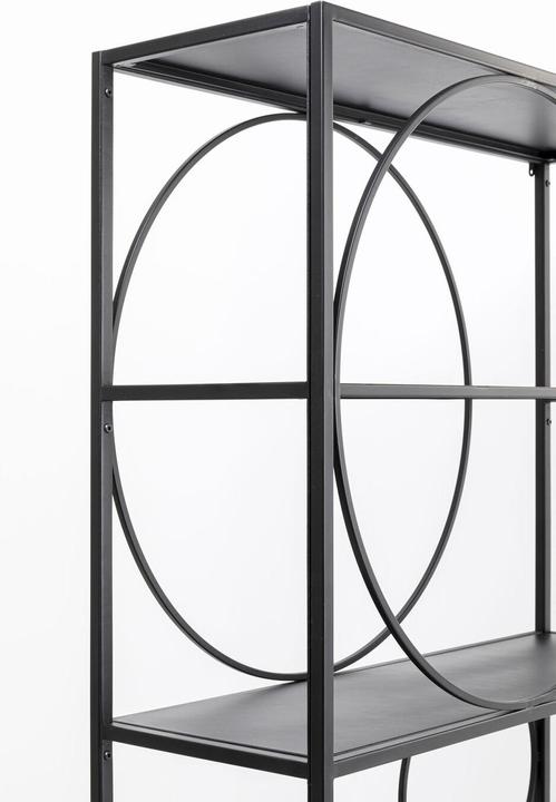 Actual product image Kare Design Shelf Circle black (100 x 35 x 200 cm)