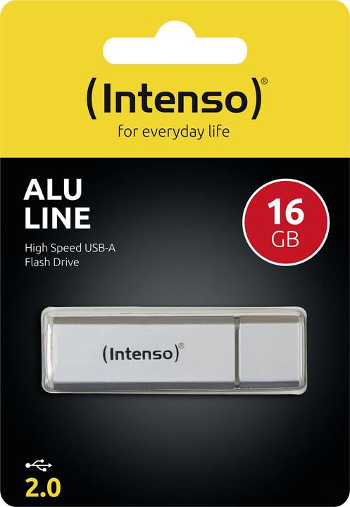 Actual product image Intenso AluLine (16 GB, USB-A, USB 2.0)