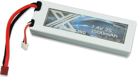 Actual product image Amewi LiPo battery 2S 7.4V 3500mAh 20C Hardcase, DEANS (7.40 V, 3500 mAh)