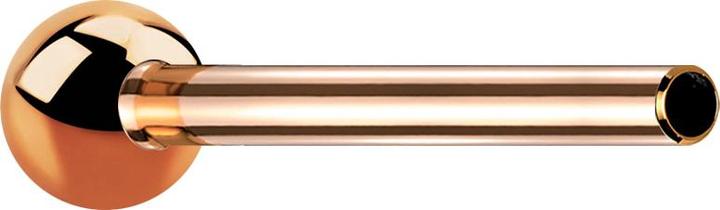 Actual product image Star Piercing Micro threadless barbell rod rose gold with ball (without brass, Titanium G23)