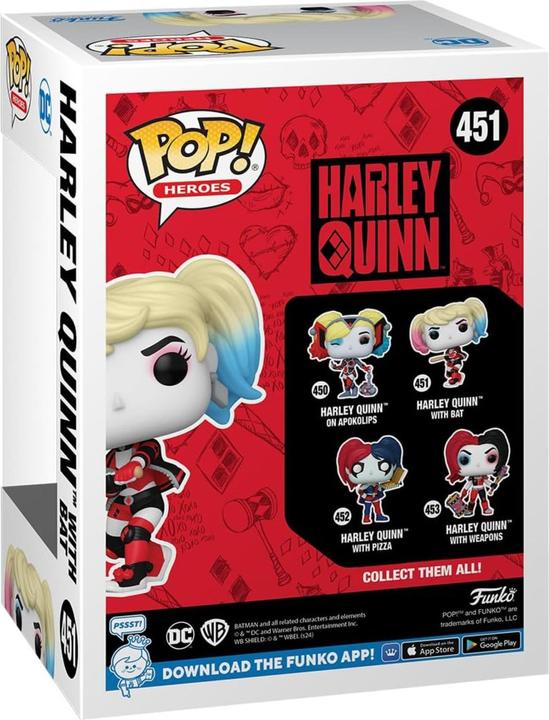 Produktbild Funko DC Comics: Harley Quinn Takeover POP! Heroes Vinyl Figur Harley with Bat 9 cm