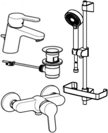 Produktbild Hansa HANSAPRIMO Armaturen-Set, chrom