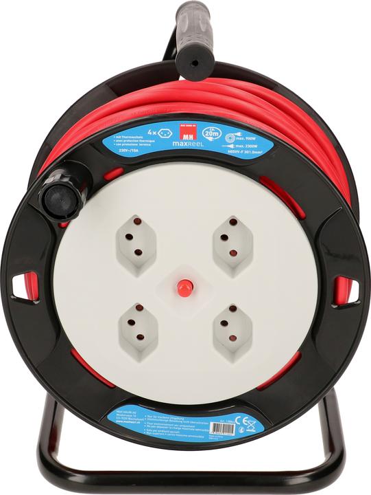Produktbild Max Hauri maxReeL 4x Typ 13, H05VV-F3G1.0 (20 m, 1.10 mm²)