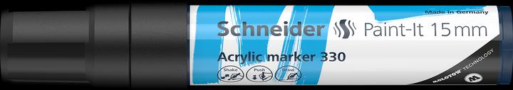 Image du produit Schneider Marqueur acrylique Paint-It 330 15mm noir (Noir, 15 mm, 1 x)