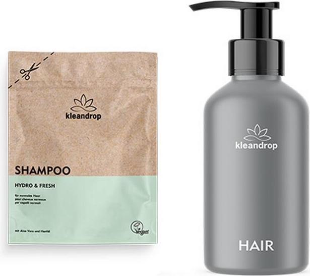 Kleandrop Pulver,Hair Care Starter Set One (200 ml, Flüssiges Shampoo)