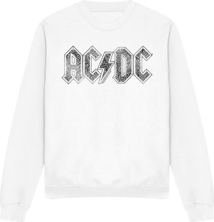 Actual product image AC/DC Unisex Adult Paisley Logo Sweatshirt (L)
