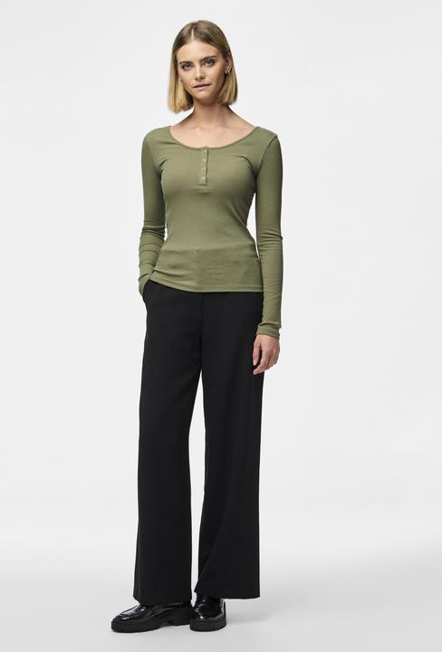 Produktbild Pieces Vorn geknöpftes geripptes Oberteil (XL)