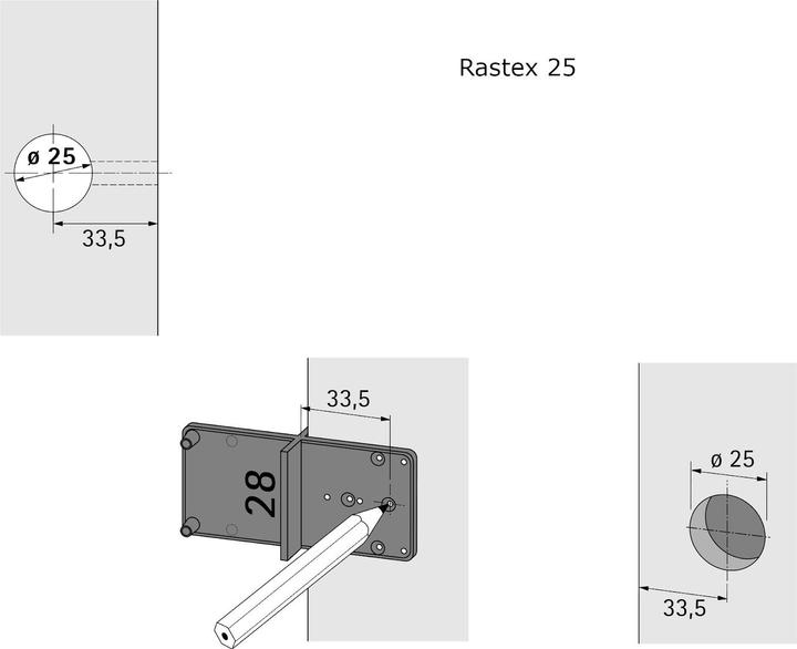 Image du produit Hettich Ankrn-Schablone (Plaque perforée, 1 pcs)
