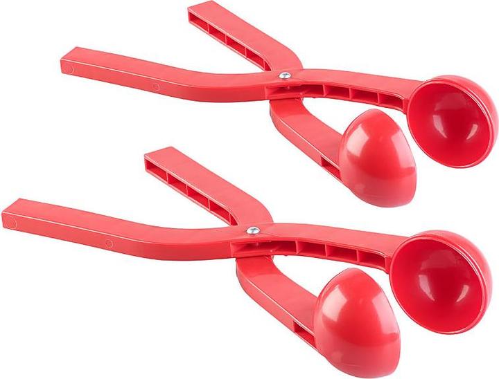Actual product image Infactory Set of 2 professional snowball tongs for snowballs with Ø 7 cm, red