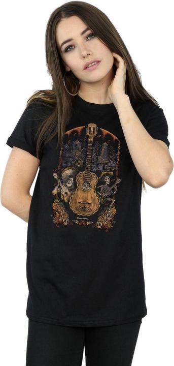 Immagine prodotto Disney Coco Guitar Poster Maglietta Ampia Donna (XL)