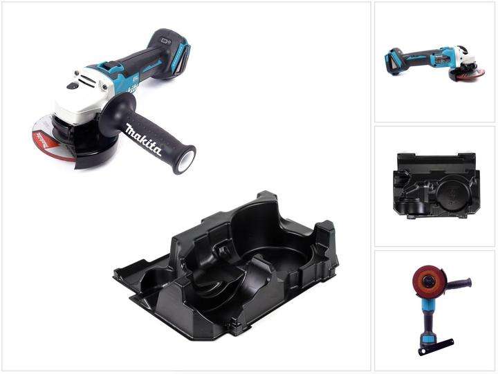 Produktbild Makita DGA 504 ZE Akku Winkelschleifer 18V 125mm Brushless Solo + 1x Einlage für Makpac - ohne Akku (125 mm)