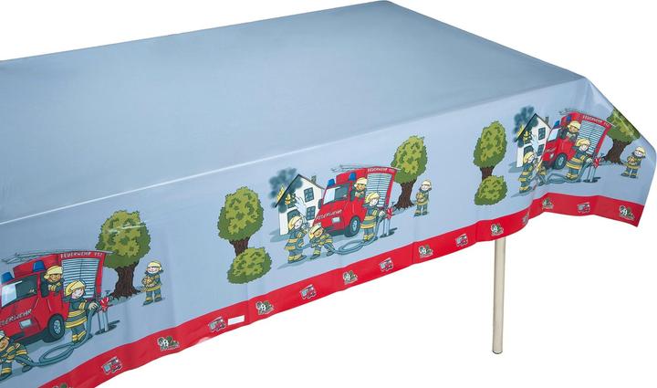 Actual product image Tib 19506 Fire brigade tablecloth, size: 120 x 180 cm. (120 x 180 cm)
