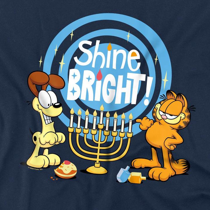 Immagine prodotto Garfield Shine Bright For Hanukkah Maglietta Odie Uomo (3XL)
