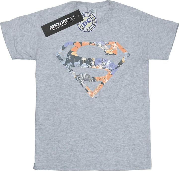 Superman Floral Logo 2 TShirt (3XL)