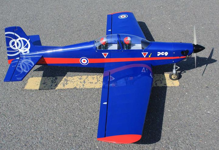 Produktbild Seagull Models ( SG-Models ) Pilatus PC-9 "UK-Airforce" 10cc blau/rot (Kunstflug)