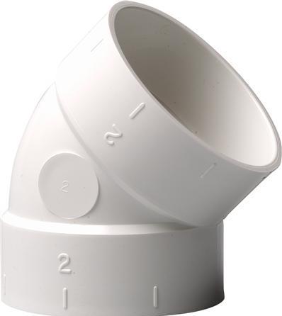 Actual product image Nilfisk Bend 45° for central vacuum cleaning systems.