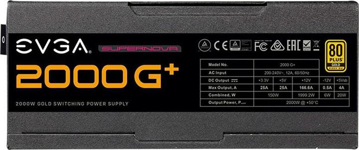 Actual product image EVGA SuperNova 2000 G1+ (2000 W)