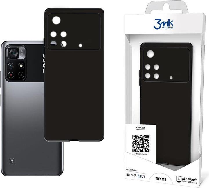 Immagine prodotto 3MK Xiaomi POCO M4 Pro - Custodia opaca nera (Xiaomi Poco M4 Pro)