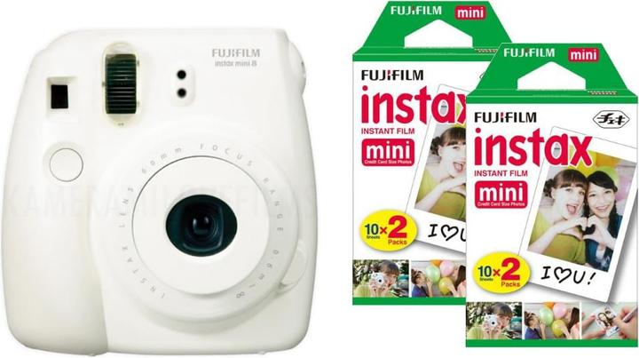 Actual product image Fujifilm Instax Mini 8, instant camera incl. 40 x Instax Mini pictures