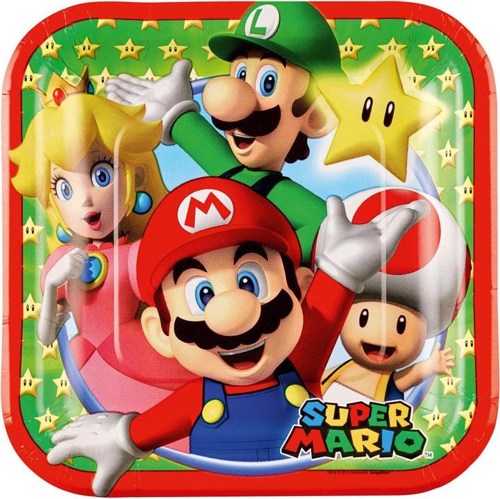 Immagine prodotto Amscan Assaggi - Super Mario Bros e Luigi (8 pezzi) (8 x)