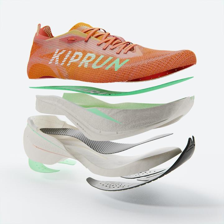 Actual product image Kiprun Laufschuhe Herren mit Carbon-Platte - KD900X LD+ orange (43)