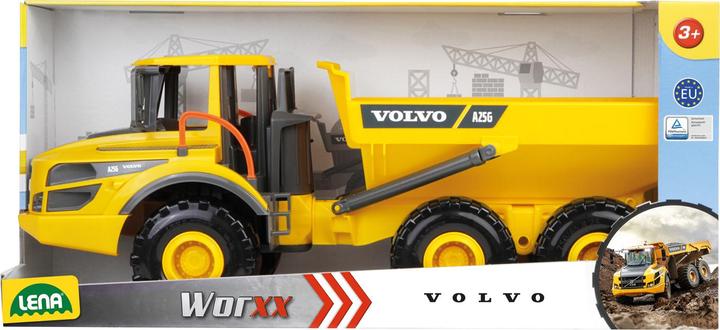 Actual product image Lena Volvo A25G articulated dumper in a Worxx case