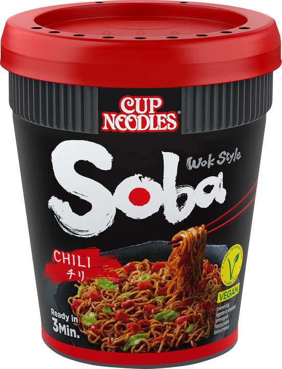 Produktbild Nissin Soba Cup Nudeln Chilli (92 g)