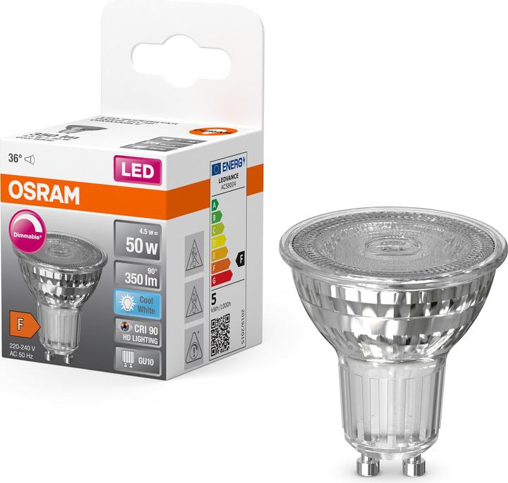 Actual product image Osram LED Superstar (GU10, 4.50 W, 350 lm, 1 x, F)